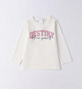 maglia manica lunga girocollo bambina